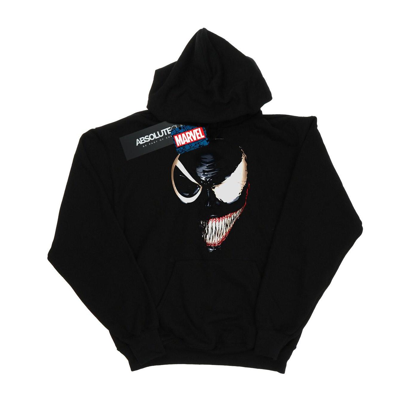 Marvel Heren Venom Split Face Hoodie (Zwart)