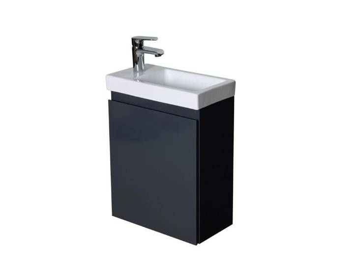 Meuble lave-mains LISA + robinet noir