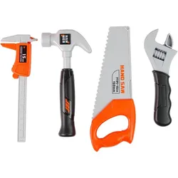Lean Toys DIY-Kit im Rucksack-Helm-Werkzeug-Orange