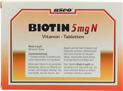 ALLPHARM Vertriebs GmbH BIOTIN 5 mg N Tabletten 150 St 02472163