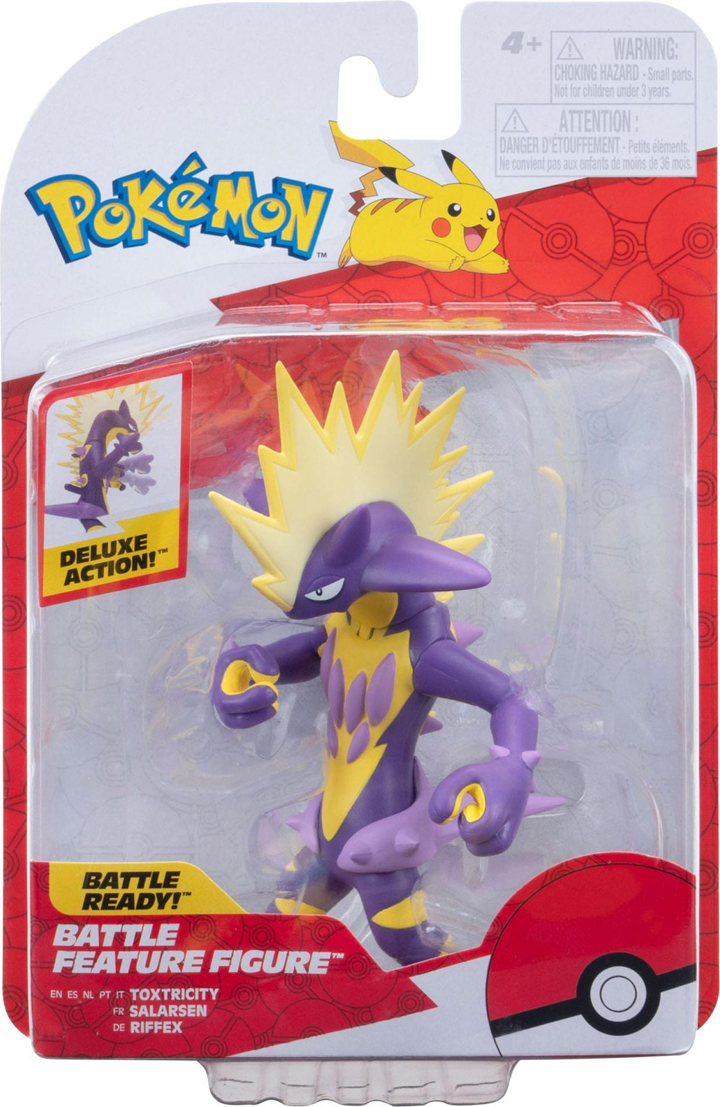 Jazwares Pokémon Battle Figuur Riffex, 7 cm
