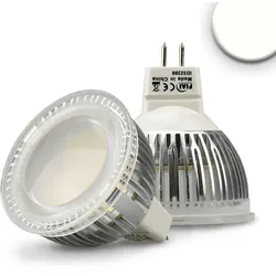ISOLED LED Stiftsockel-Strahler MR16 Glas diffus, 12V AC/DC, GU5.3, 6W 4000K 600lm 120°, nicht dimmbar, matt ISO-112340