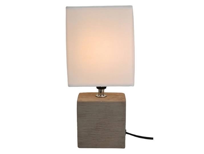 Tischlampe KUBIK 30cm 40W braun