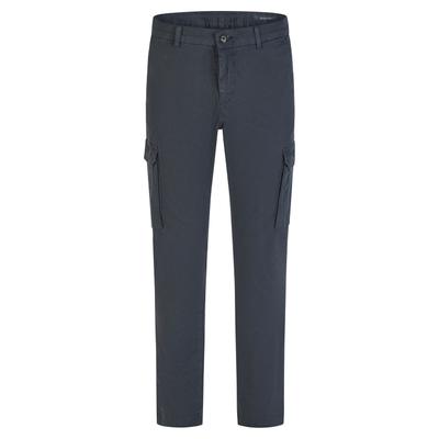 Cargohose PIERRE CARDIN "Cean", Herren, Gr. W32/L32, Länge 32, blau (salute), Obermaterial: 97% Baumwolle CO. 3% Elasthan EL., uni, tapered fit, Hosen Cargohose, im Tapered Fit