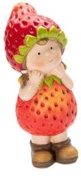 IH Casa Decor "9"" Terracotta Strawberry Girl Figurine"
