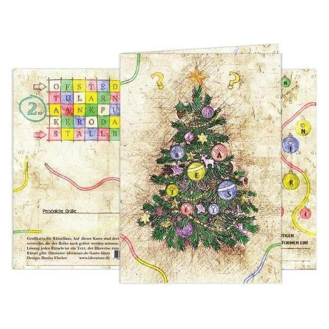 iDventure IDV-ESC01-EN - "Merry Christmas" - Escape Greeting Card (EN) (Englisch, 1 - 2 Spieler) (IDV-ESC01-EN)