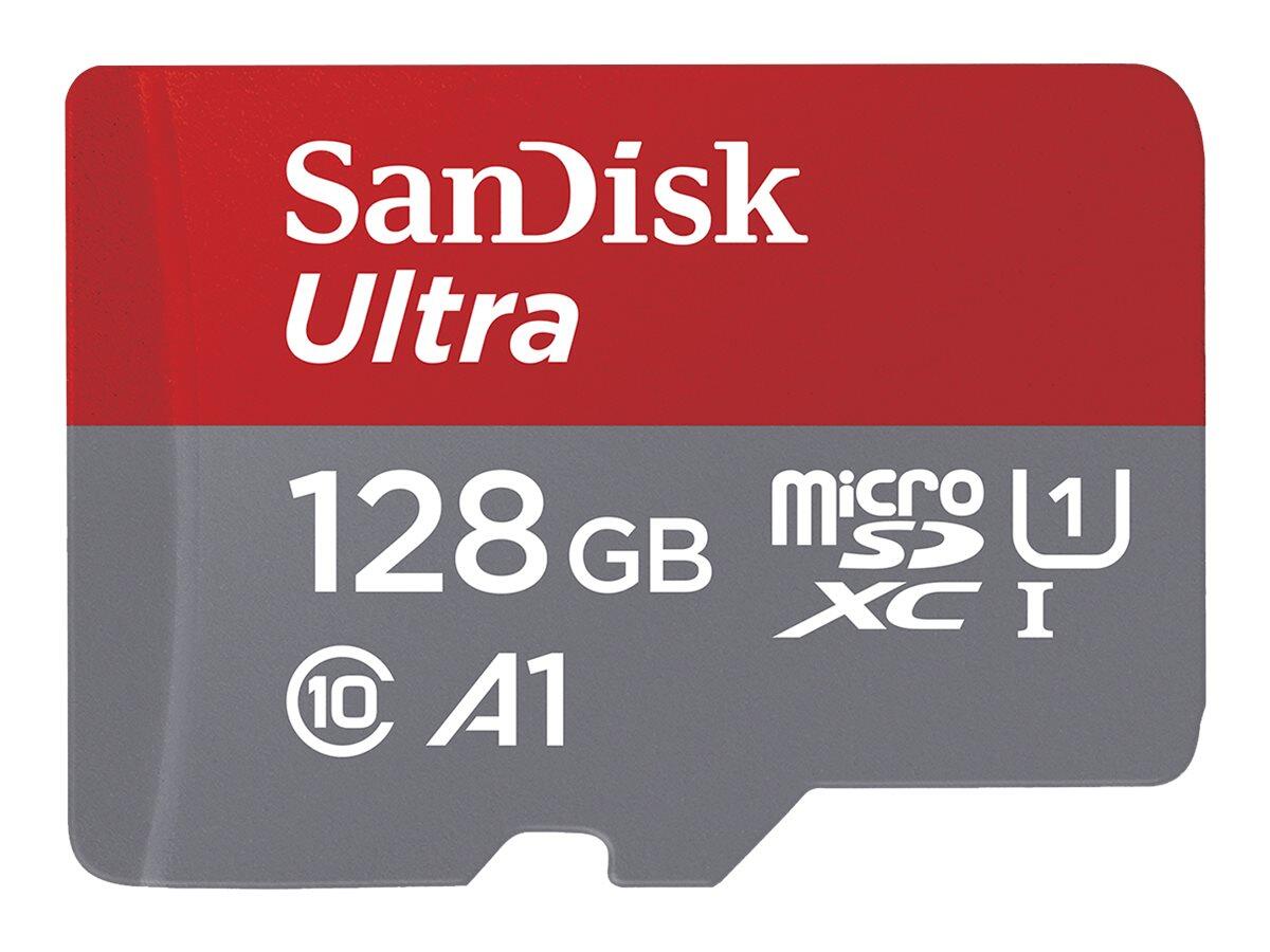SanDisk Ultra microSDXC Speicherkarte für Chromebooks 128GB + SD Adapter SDSQUAB-128G-GN6FA