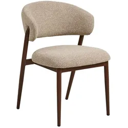 2er-Set Stuhl Cavi Stoff Beige Sand