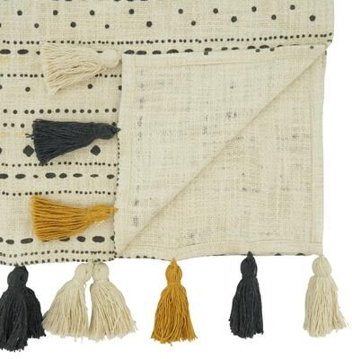 Saro Lifestyle "Printed Table Runner With Diamond Dash Design - 16""x72"""