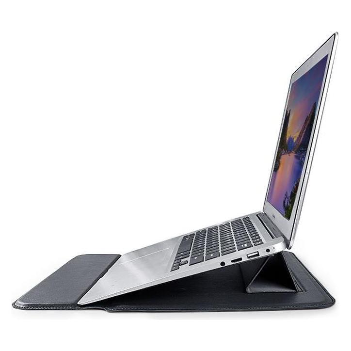 Devia MacBook-Halterungstasche Ultra-Thin 15,4" wasserdichtes PU-Leder schwarz (15.40", Apple) (46592054)