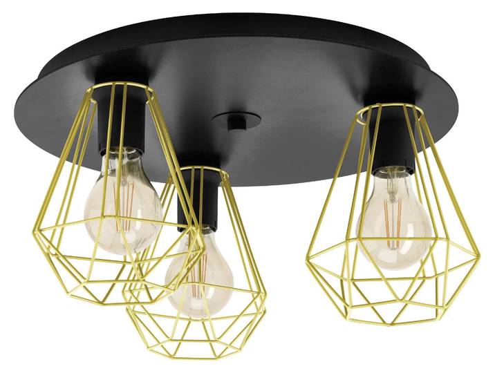 EGLO Deckenlampe Tarbes 2, 3 flammige Deckenleuchte