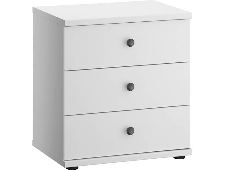 Nachtkonsole WIEMANN Göteborg , weiss (weiß), B:50cm H:57cm T:36cm, Holzwerkstoff, Sideboards, Nachtkonsole, vormontiert