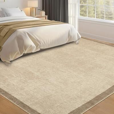 Garvee Color Blocking Modern Bordered Area Rug