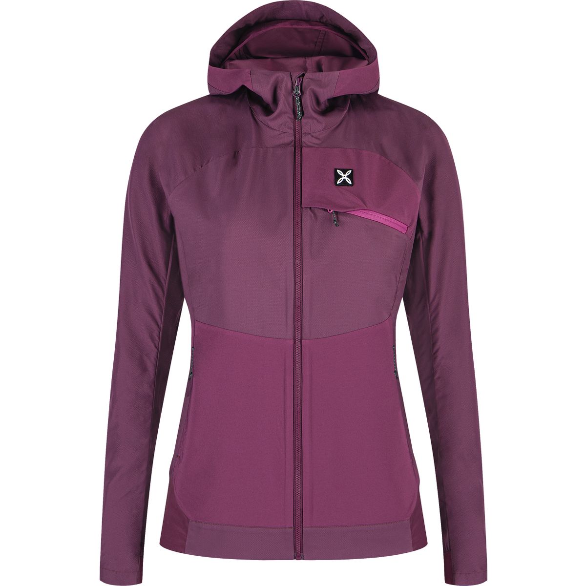 Montura Altai Hooded Jacket Woman vinaccia/baton rouge (14595) XS MJAW68W-TS594-14595-XS