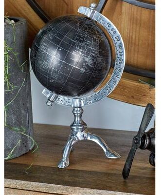 Studio 350 Aluminum Rustic Globe - 7 x 6 x 12