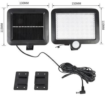 Uplifted Finds 106 LED Solar Motion Sensor Flood Light With Separate Panel For Outdoor Use 56 Led