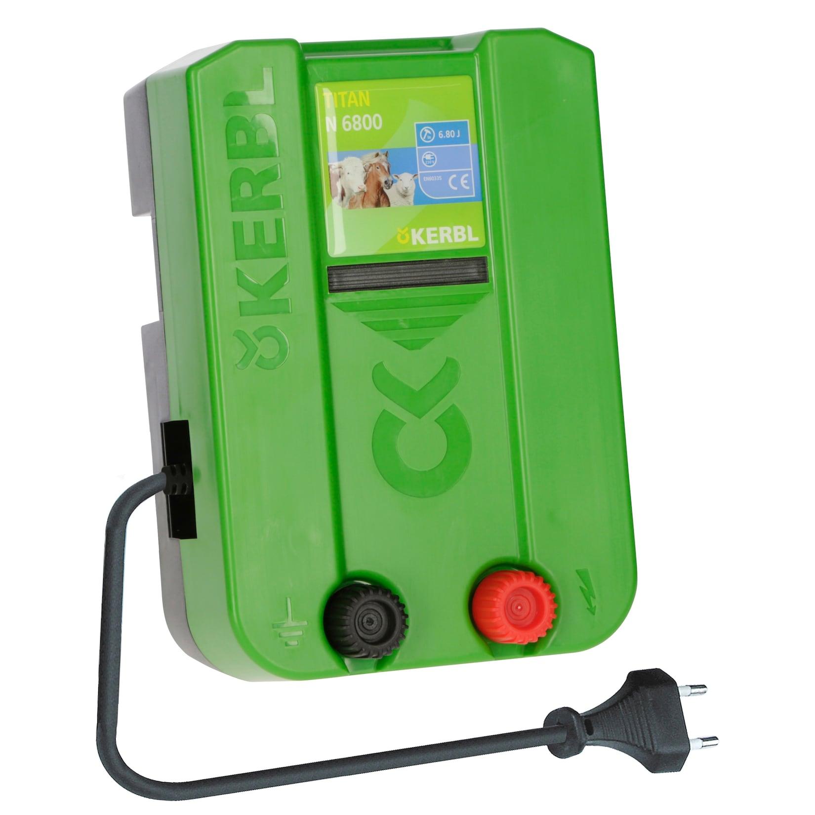 Kerbl Weidezaungerät TITAN N 6800 Netzgerät, Zaungerät für Pferde / Ponys