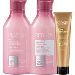 750ml Redken volume Soft Trio (Shampoo 300ml + Conditioner 300ml + Mask 150ml)