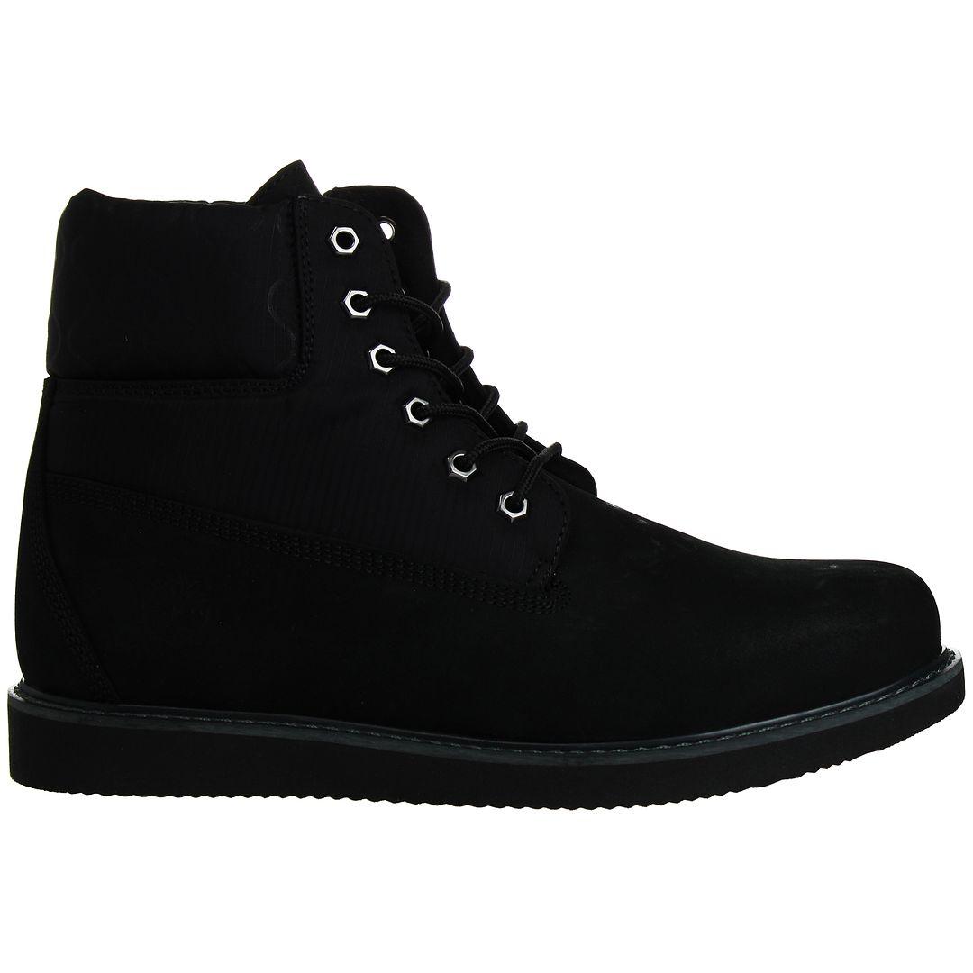 Timberland Newmarket II 6 Zoll gesteppte schwarze Herrenstiefel