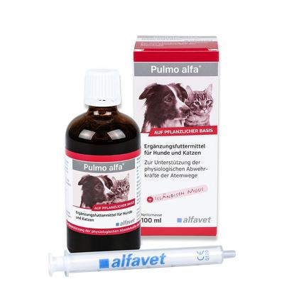 Pulmo Alfa Ergänzungsfutterm.flüss.f.Hunde/Katzen 100 ml Flüssigkeit