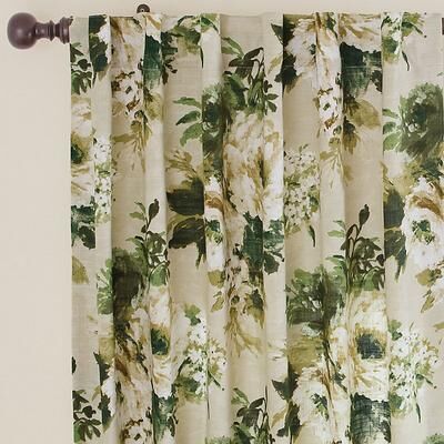 "Merriton Floral Drapery Panel - 50"" x 84"" - Ballard Designs"