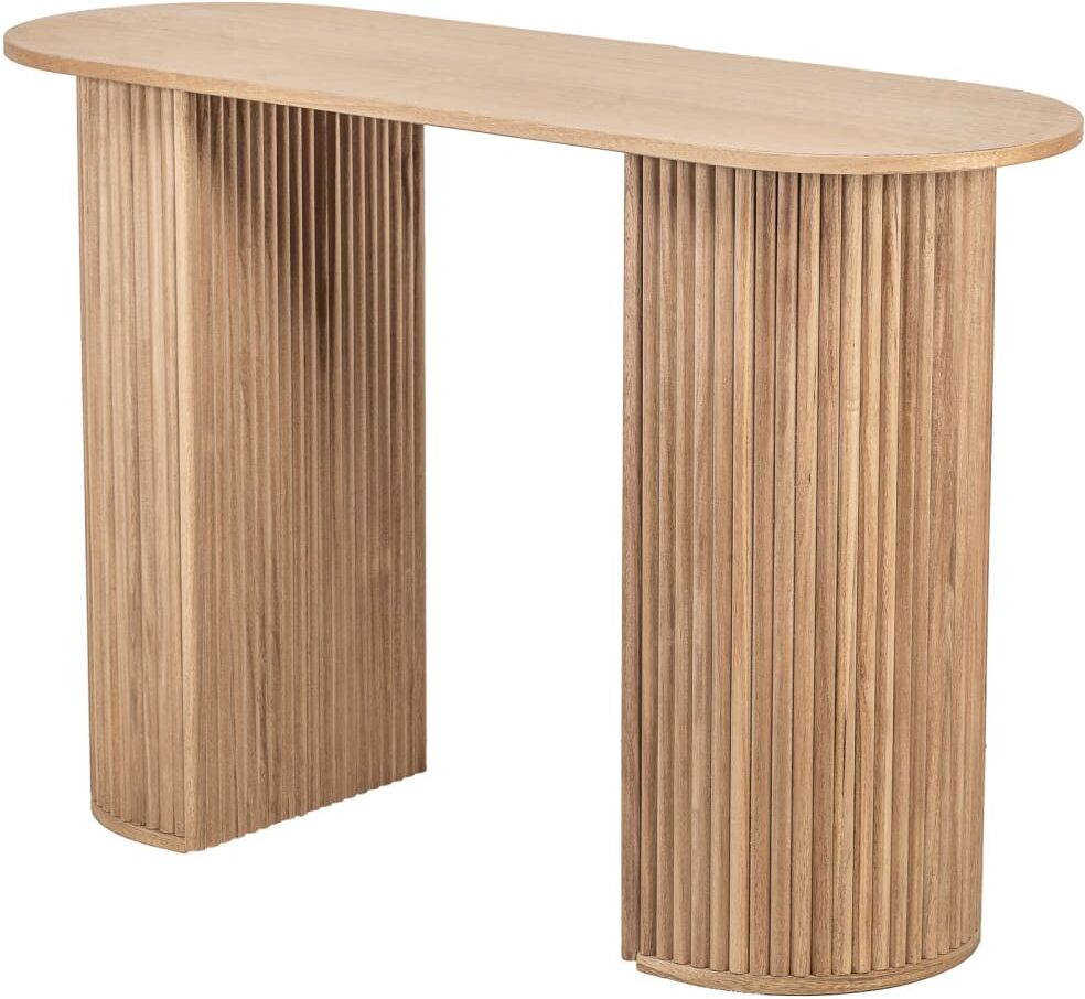 Nordlys Console en bois coloris naturel Marron 40x74x110cm