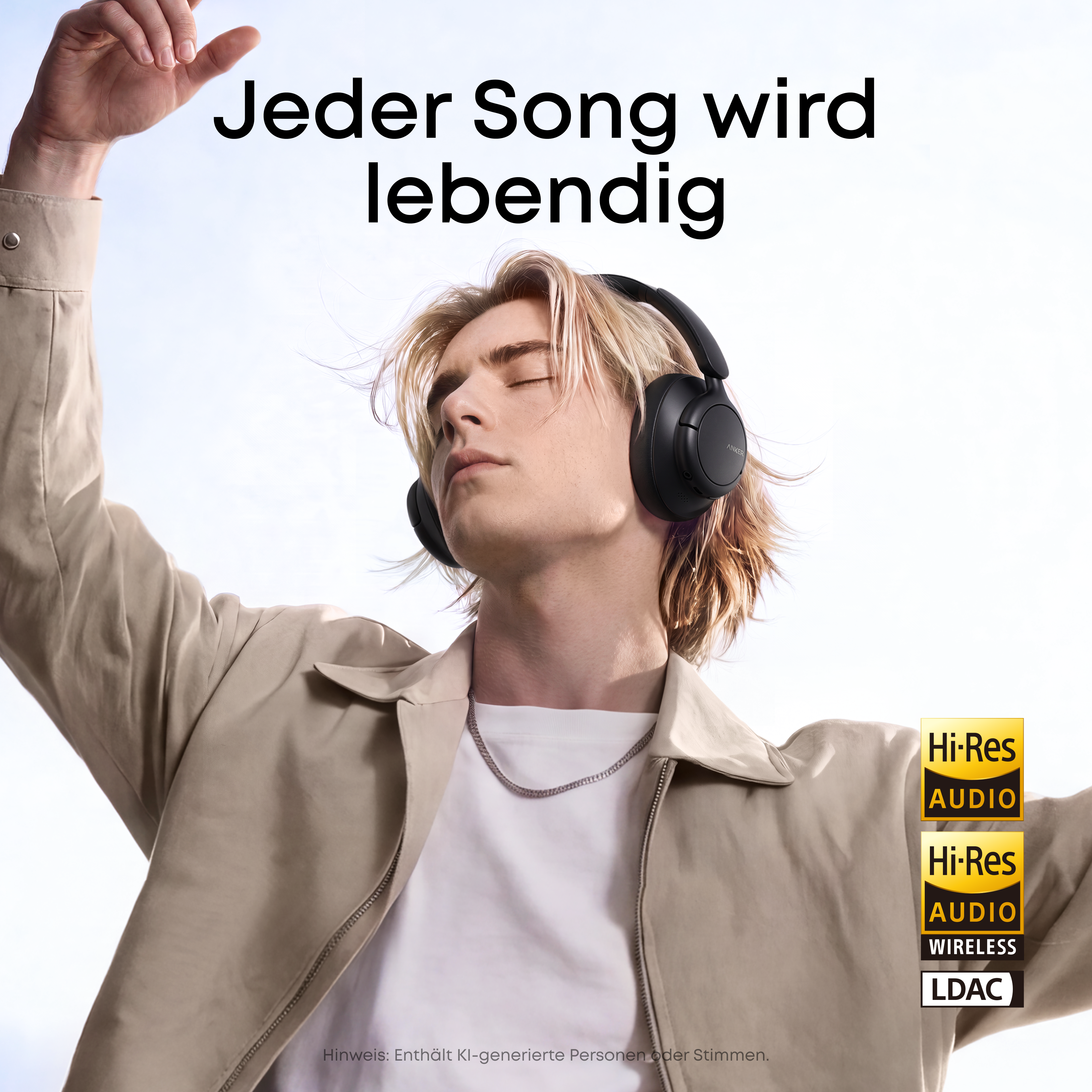 eufy Q31i   Active Noise Cancelling Kopfhörer Schwarz