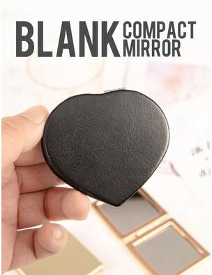 Uplift Essentials Dual View Heart Precision Vanity Mirror black