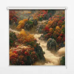 INNENROLLO - Fensterrollo - Rollo - 80x180 cm - Mountain View