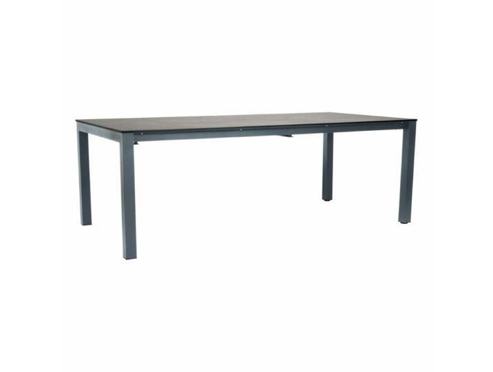 Stern Classic Ausziehtisch 200/250×100 cm Aluminium/HPL, graphit - HPL Dark Marble Geradlinig &amp; pur ausziehbar, Tischbein mit Höhenausgleich