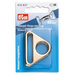 Prym Triangel-Ringe mit Steg, Größe: 40 mm, Inhalt: 2 Stück