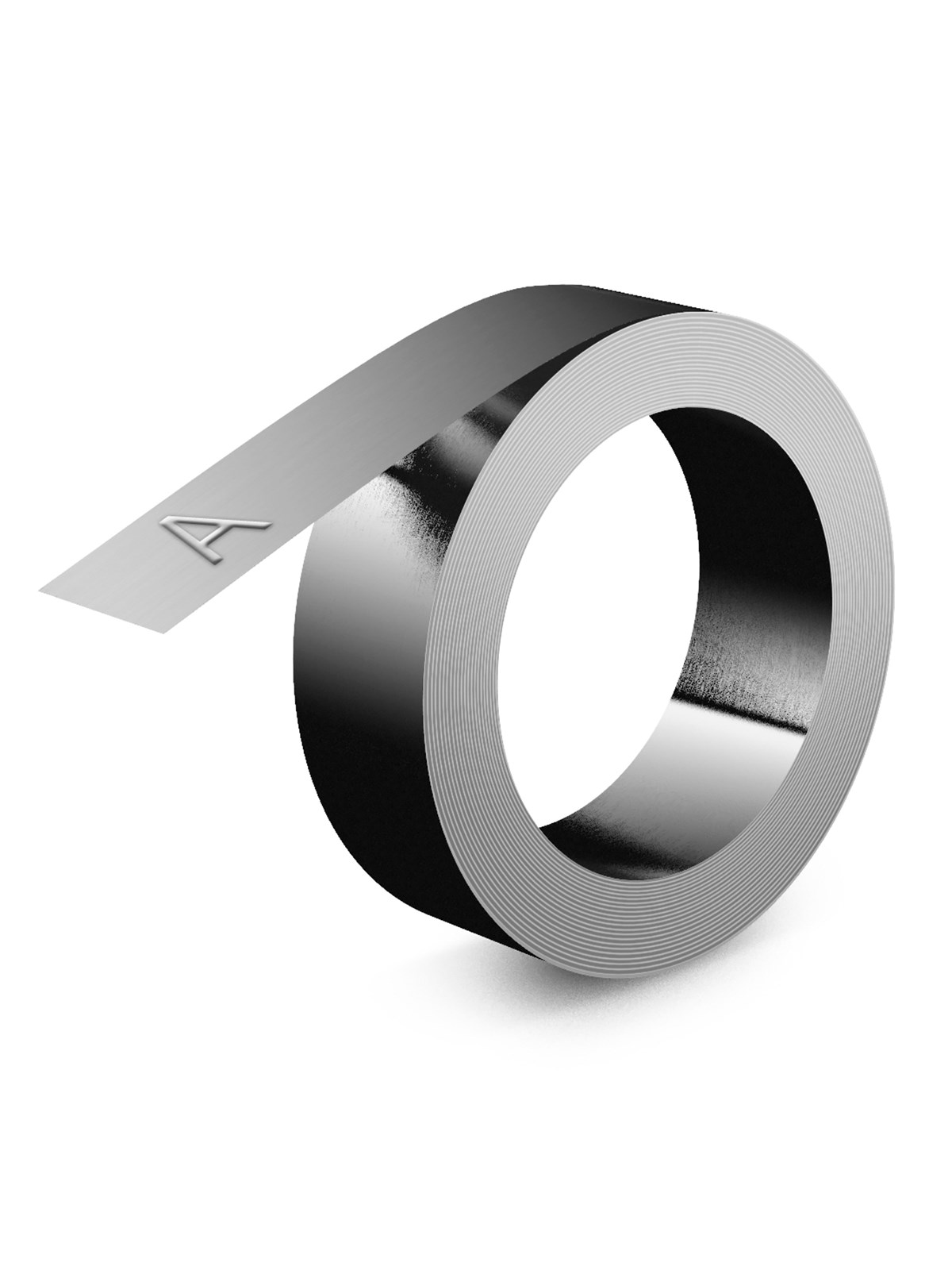 DYMO Rhino Industrielles Prägeband, nicht klebend, Edelstahl, 12 mm x 6,4 m