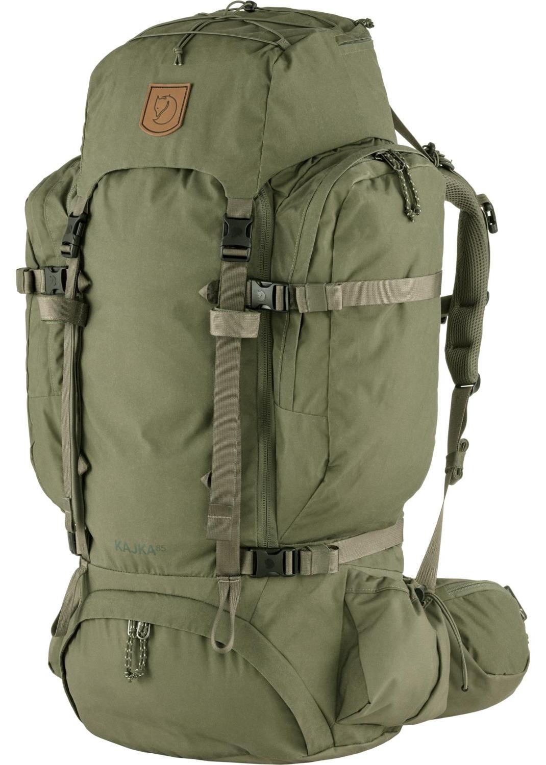 Fjällräven Kajka 85 Trekkingrucksack (Volumen 85 Liter/ Gewicht 3,39kg/ Rückenlänge von 42 bis 62 cm) Green