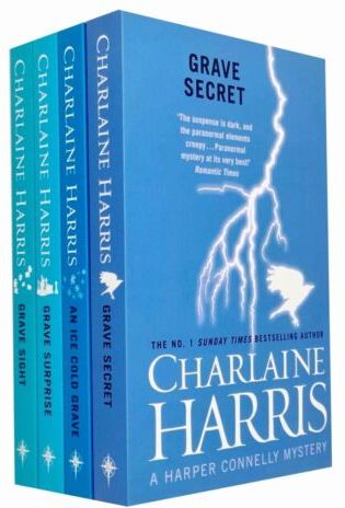 Gollancz Harper Connelly Series Books 1-4 Collection Set by Charlaine Harris - Paperback Paranormal Mystery Set - Grave Sight, Grave Surprise, An Ice Cold