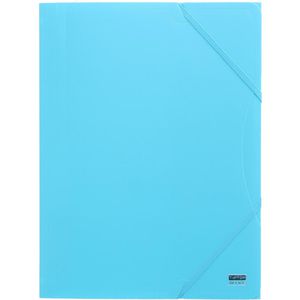TipTop-Office Eckspanner TTO 409281, A4, Kunststoff, hellblau, 3 Einschlagklappen