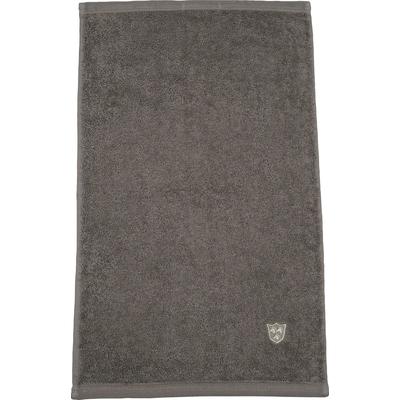 Gaestehandtuecher ROSS "Vita 4004", grau (flanell), B:30cm L:50cm, Frottier, Obermaterial: 100% Baumwolle, Handtücher, Bestickung ROSS-Emblem