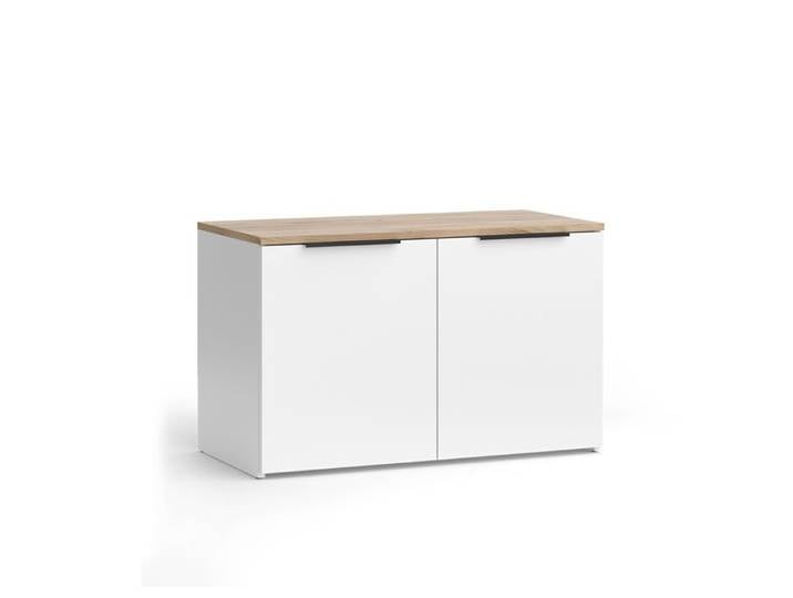 Sideboard Wido 80x50cm avec 2 portes Blanc/Sonoma Vicco 51708