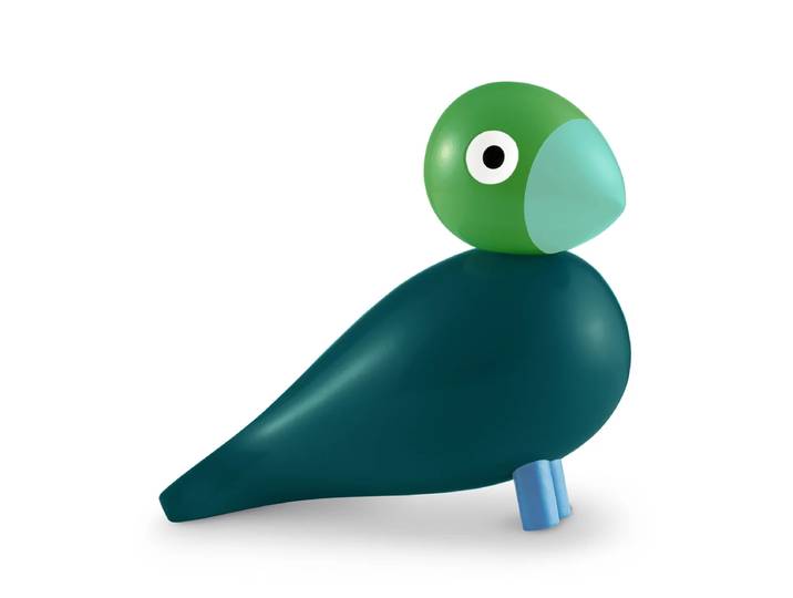 Kay Bojesen - Singvogel Flora, Year Bird 2026, dunkelgrün