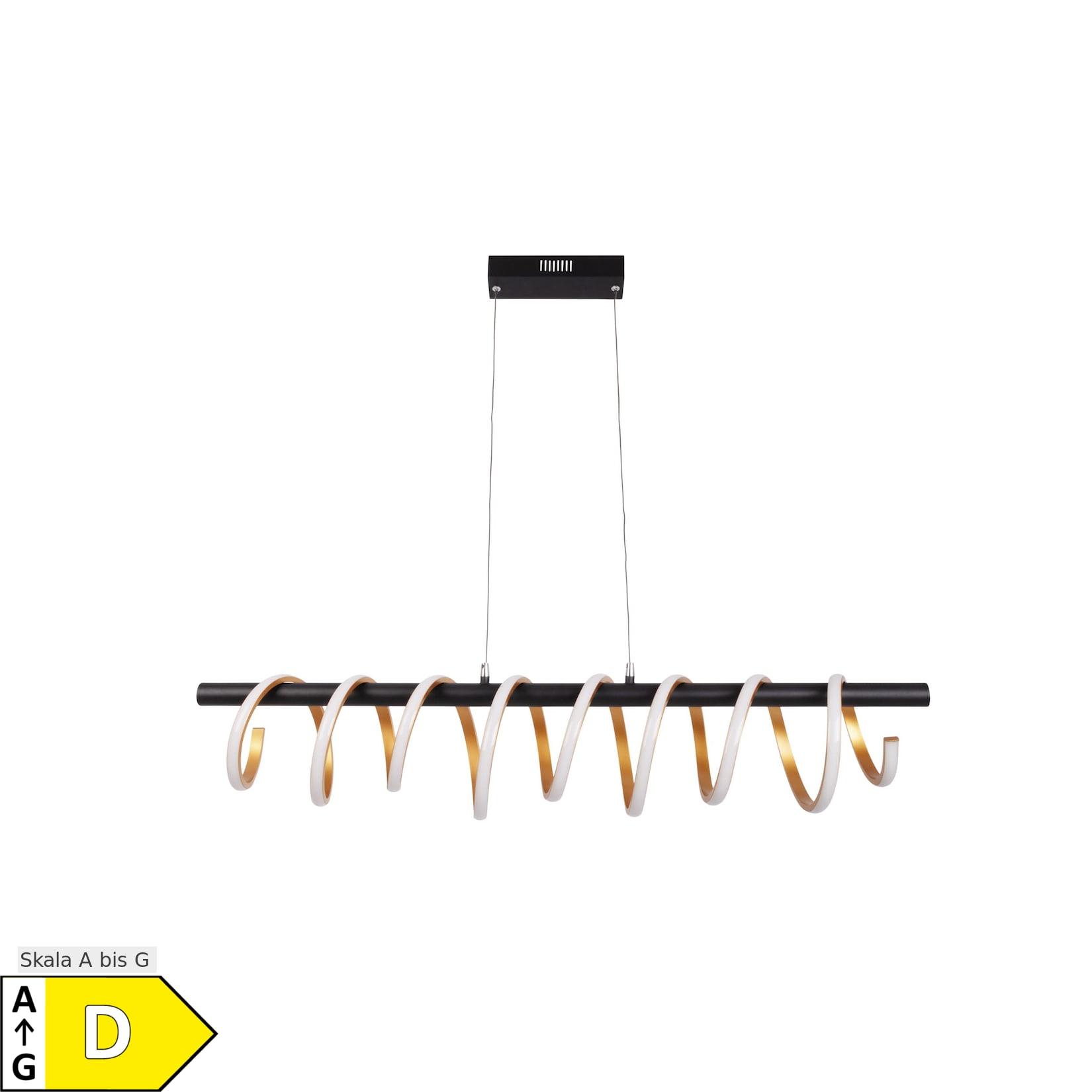 Näve LED Pendelleuchte "BELLEZA" L: 100cm gold