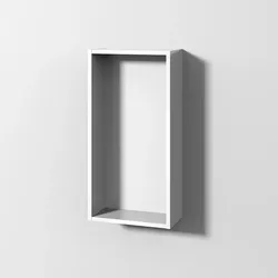 Sanipa Cubes Regalmodul offen, Breite 35 cm, Weiß-Glanz, CU11278 CU11278