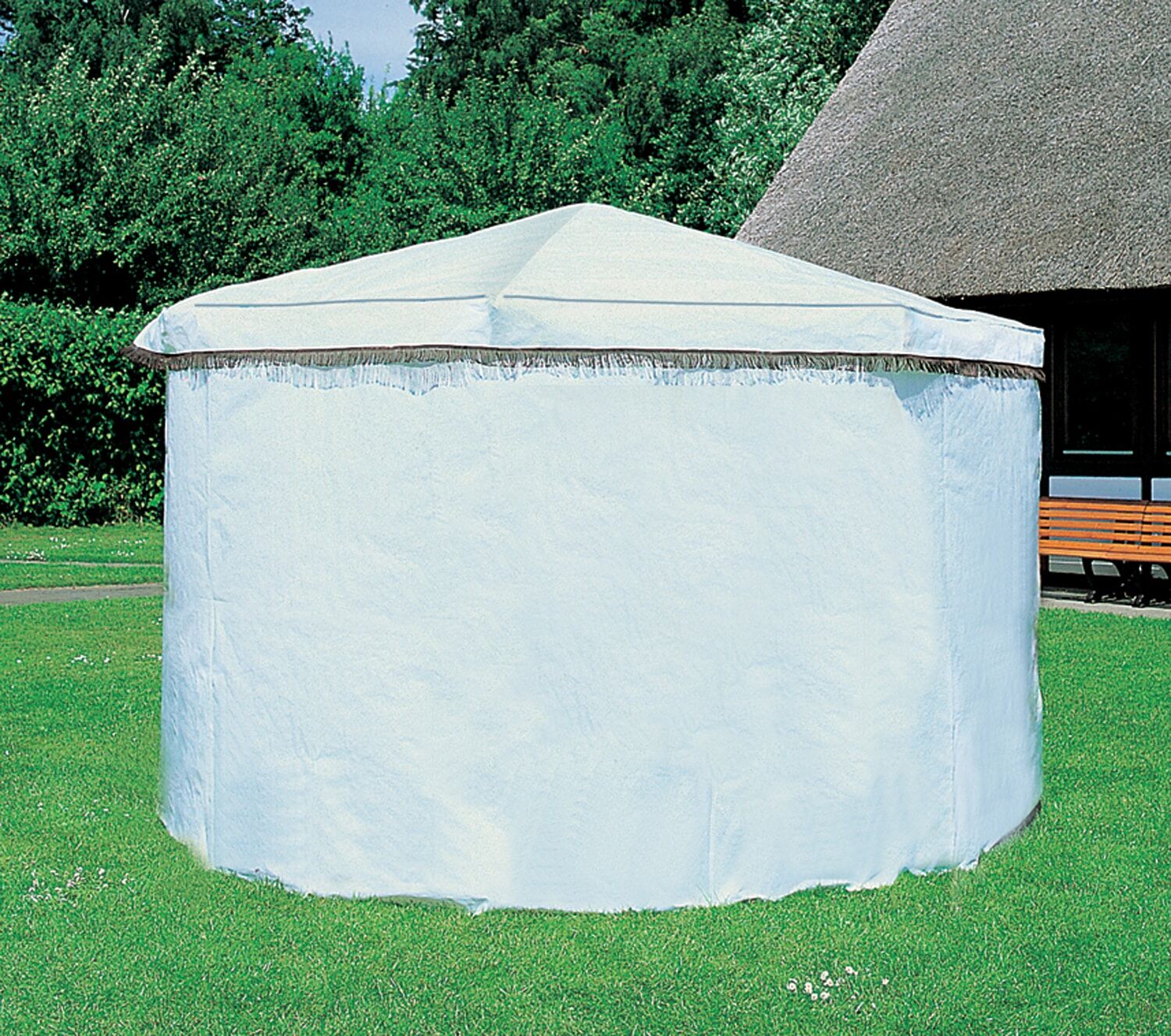 Pavillon-Schutzhülle PROMADINO, weiß, B:595cm L:162cm, Polyethylen (PE), Planen, Pavillon-Schutzhülle, für Pavillon »Rosenheim«, weiß