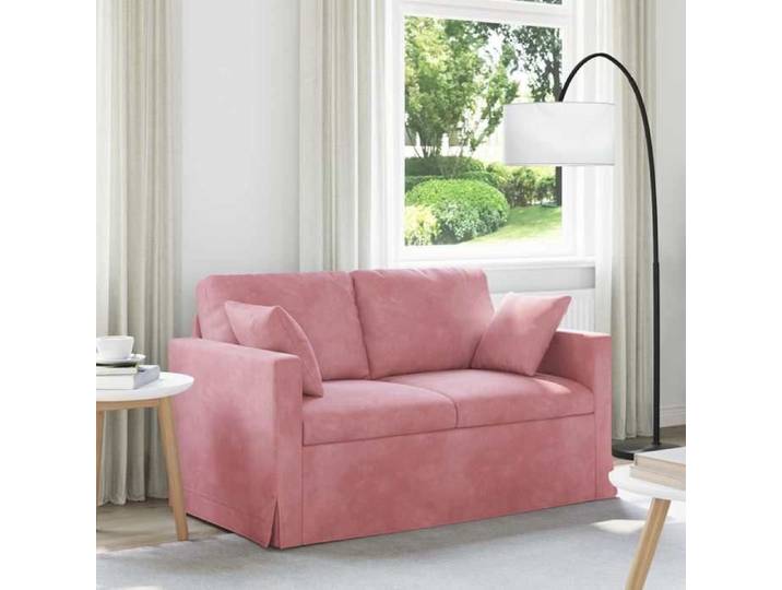 Sofa intérieure moderne Canapé Rose 138 x 78 x 80 cm Velours(7434）