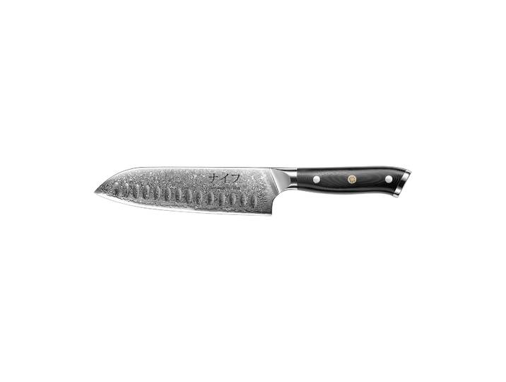Hâws Couteau Santoku Damascus By Hâws 32 cm Noir-acier inoxydable
