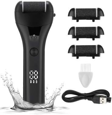 Inspired Finds Professional Electric Foot Callus Remover With 3 Roller Heads IPX4 Waterproof Rechargeable Foot File Professional Electric Foot Callus Remover With 3 Roller Heads IPX4 Waterproof Rechargeable Foot File