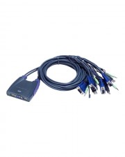ATEN Petite CS64US KVM-/Audio-/USB-Switch USB 4 x KVM/Audio/USB, 1 lokaler Benutzer, Desktop (CS64US-AT)