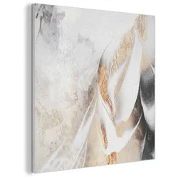 AKUSTIKBILD Luxus - Abstrakt - Gold - Weiß Akustikpaneele 80x80 cm