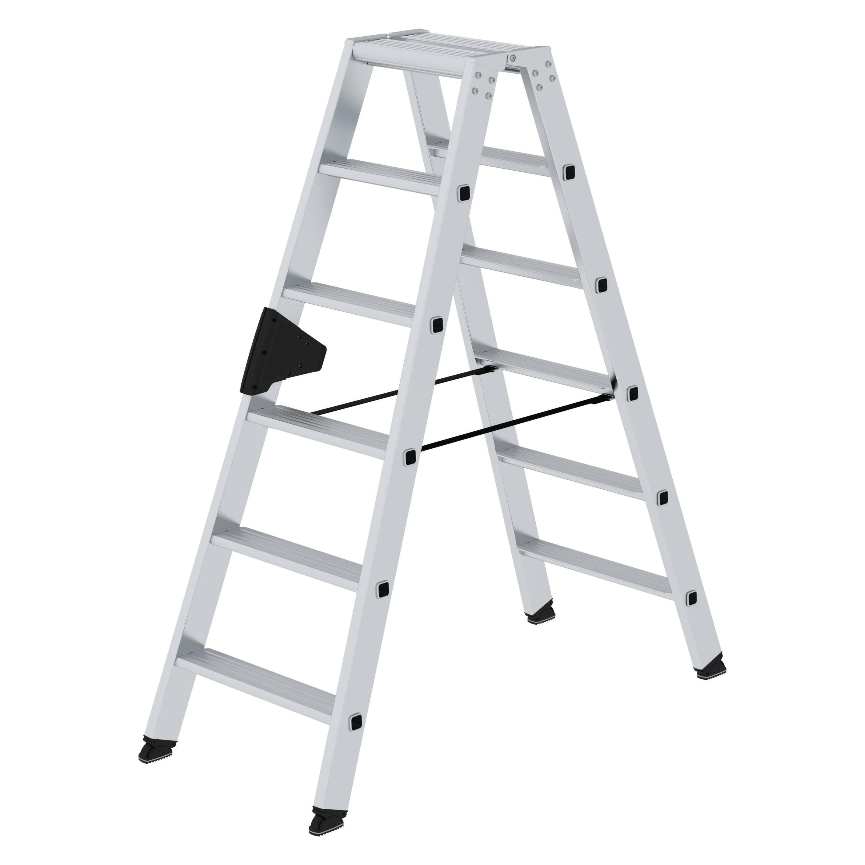 Munk Stufen-Stehleiter beidseitig begehbar 2x6 Stufen (Stehleiter, 138 cm) (040212)