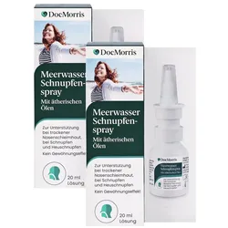 DocMorris Meerwasser Schnupfenspray Doppelpack 2X20 ml