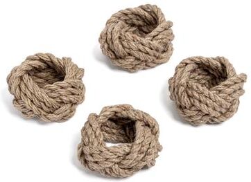 over&back Woven Rope Napkin Rings (Set of 4) - 4