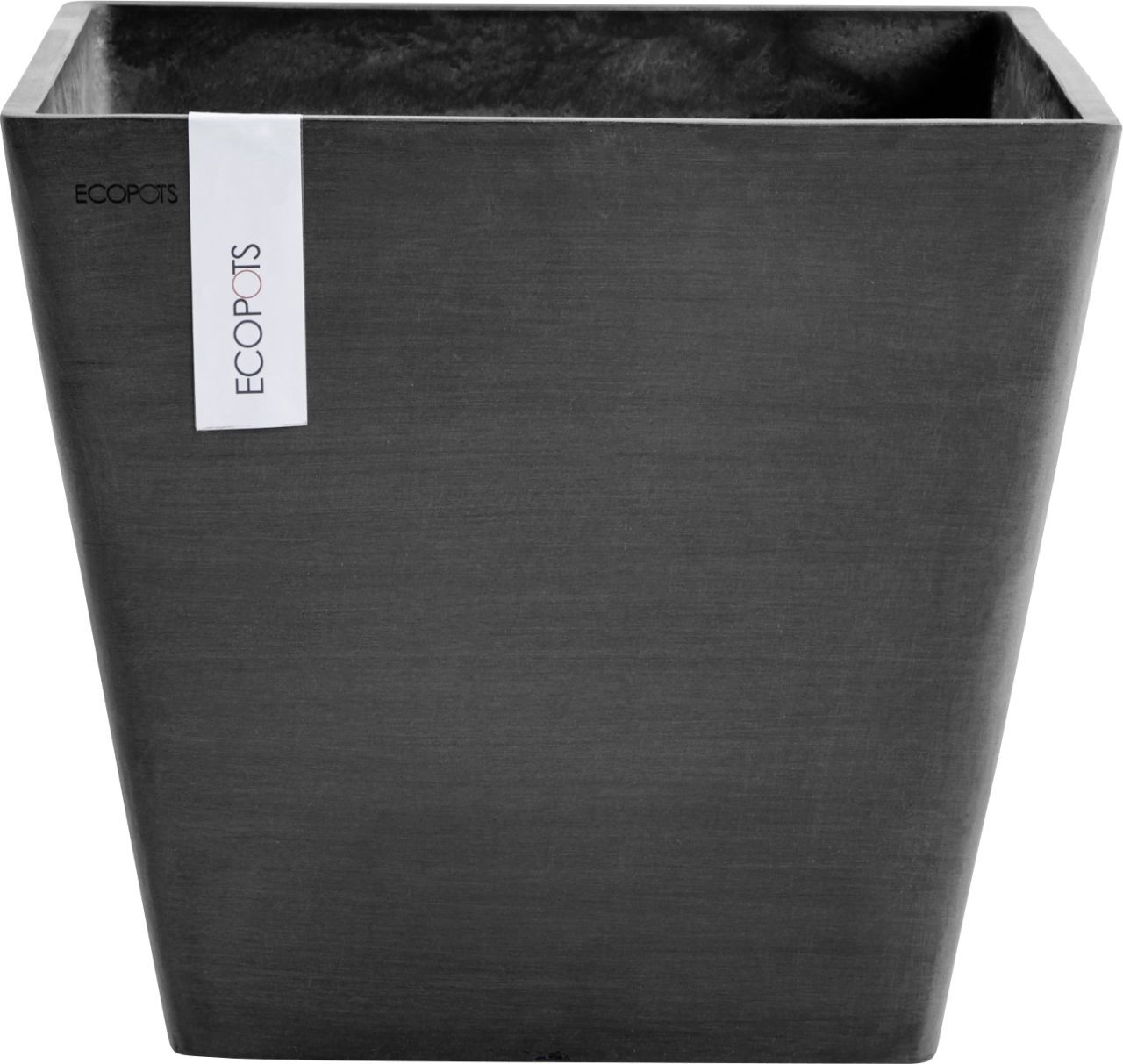 Ecopots Pflanztopf Rotterdam 50 x 50 x 44 cm dunkelgrau